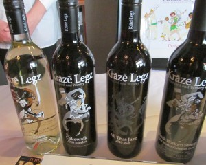 Kraze Legz line up of wines