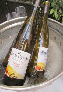 Wild Goose Vineyards Riesling 2011 and Gewurztraminer 2012