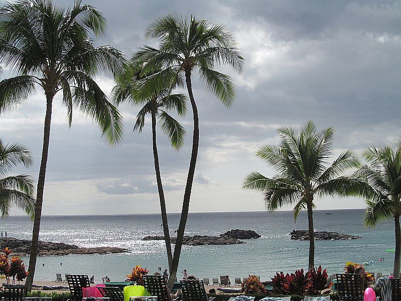 Beachside in Oahu