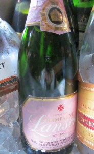Lanson rose champagne