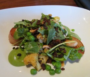 Seared scallops and cauliflower