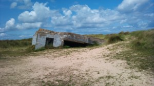 A German concrete bunker in Normandy