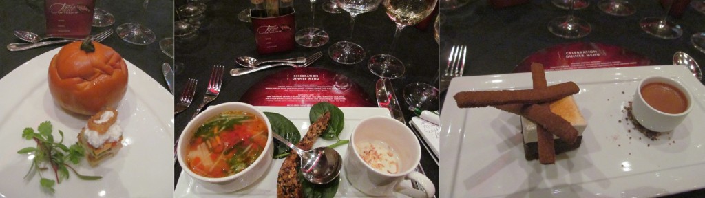 Holiday Lobster wedding Asian Soup duet and Chocolate desserts