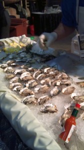 Oysters on the half shell to enjoy