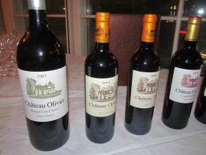 Chateau Olivier Bordeaux flight