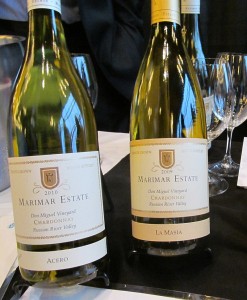Marimar Estate Acero and La Masia Chardonnay