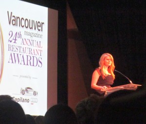 Fiona Forbes presenting awards