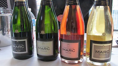 Flight of Champagne from Champagne Marc