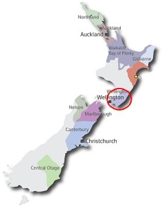 New Zealand map - Wairarapa
