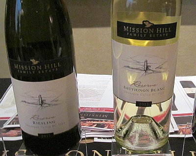 Mission Hill Family Estate Reserve Riesling and Sauvignon Blanc