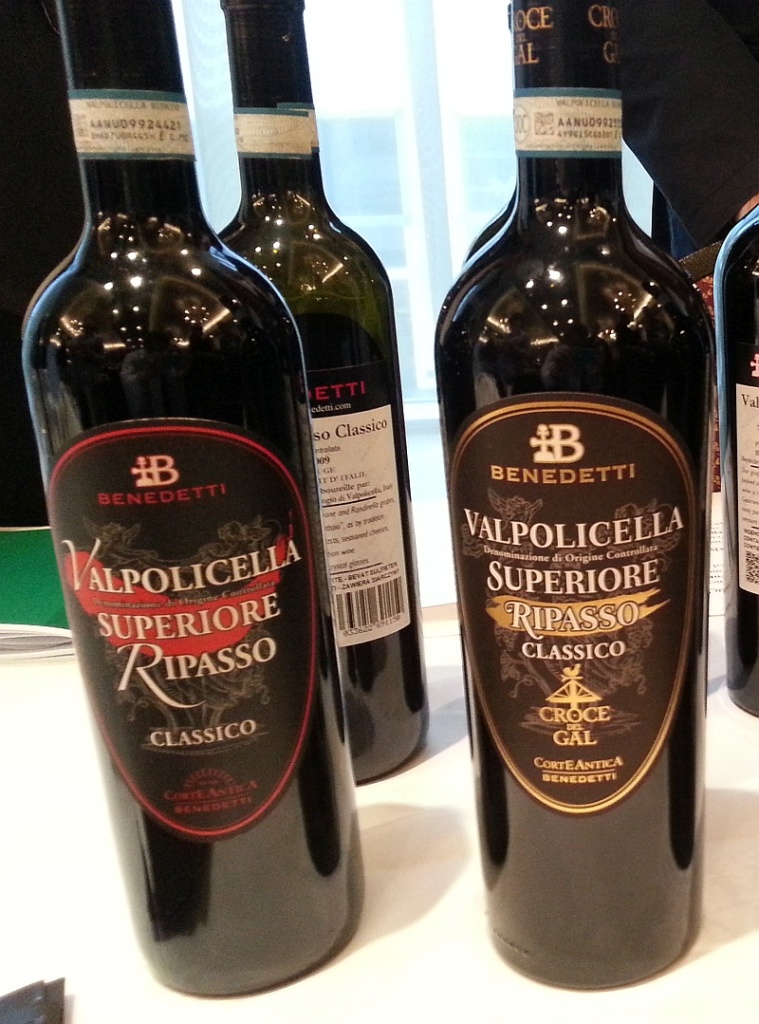Benedetti Corte Antica Valpolicella Classico DOC Ripasso Croce Del Gal Label Black 2008 and Classico