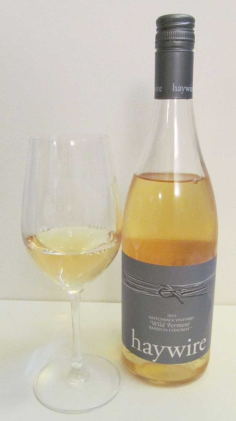 Haywire Switchback Vineyard Wild Ferment Chardonnay 2012