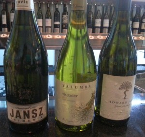 Janz, Yalumba, and Howard Park wines from Australia