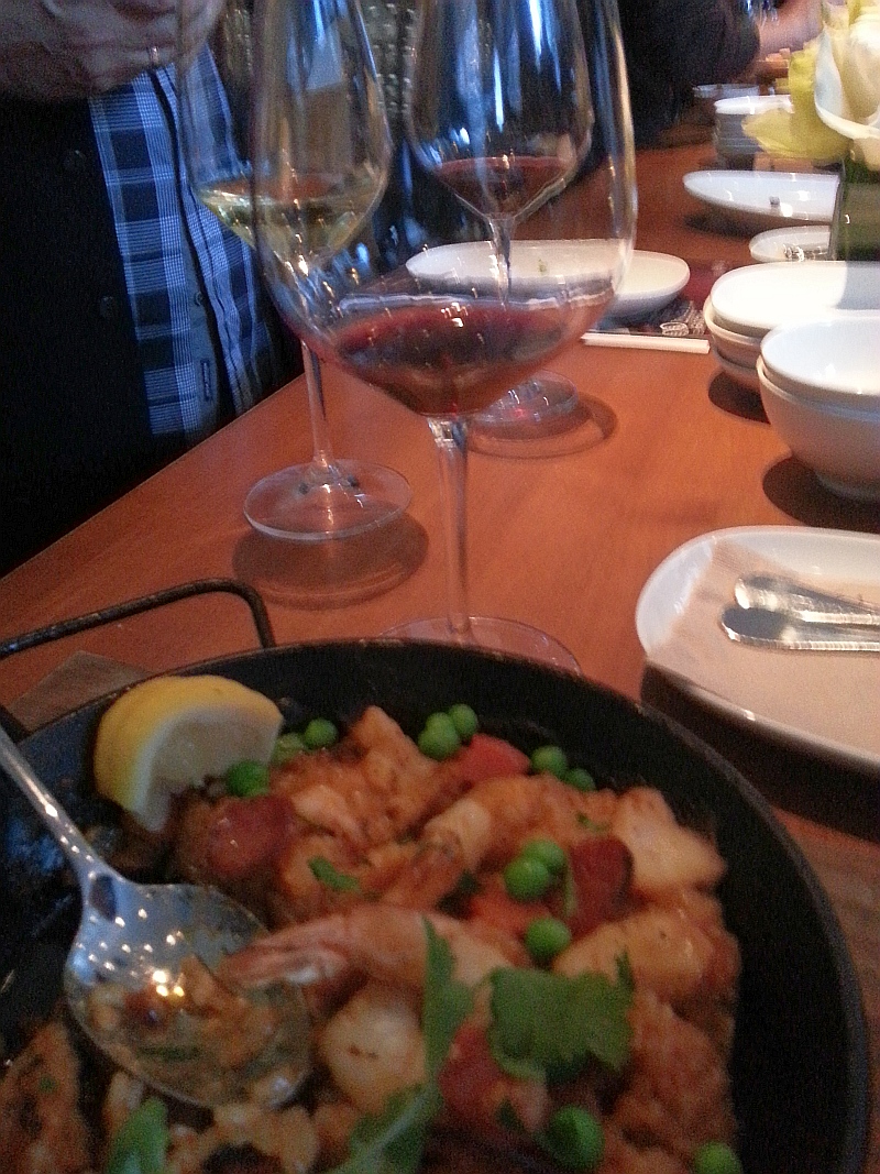 Paella from Joeys Restaurant at the Vancouver International Wine Festival Kick Off