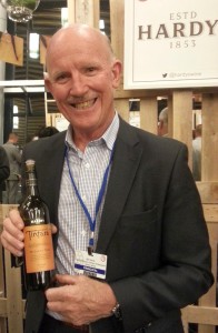 Bruce Hardy with Hardy's Tintara McLaren Vale Shiraz 2012