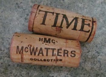 Time and McWatters wine corks