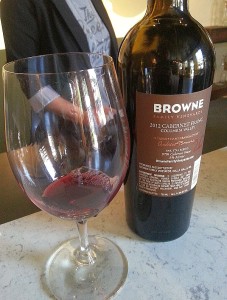 Browne Family Vineyards Cabernet Franc 2012