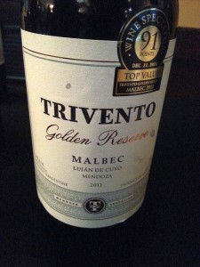 Trivento Golden Reserve Malbec 2012