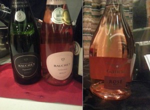 Champagne Bauchet Signature and Seduction Brut and Gancia Rose Brut