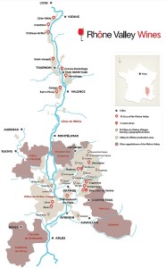 Rhone Valley map