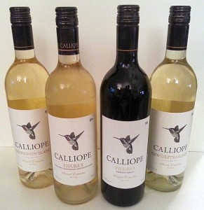 Calliope flight of wines