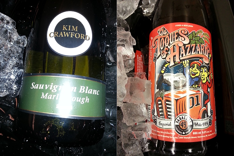 Kim Crawford Sauvignon Blanc and Parallel 49 The Toques of Hazzard Imperial White IPA