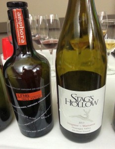 Laughing Stock Amphora and Stag's Hollow Kiln House Vineyard Viognier ~ Marsanne wine