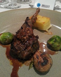 Il Centro - Lamb chop with caramelized brussel sprouts