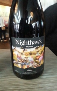 Nighthawk Vineyards Syrah 2012