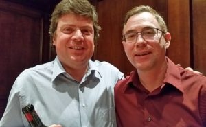 Karl MyWinePal with Andres Caballero from Santa Carolina winery