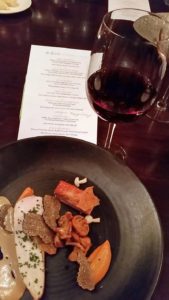 Chicken Duo with Quails' Gate Pinot Noir at ebo restaurant