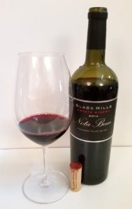 Black Hills Estate Winery Nota Bene 2014 in bottle and glass