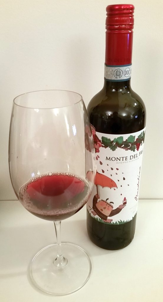 Monte del Fra Bardolino DOC 2013 wine in glass