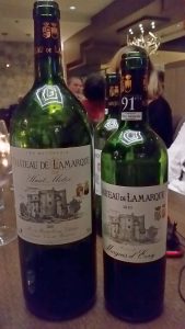 Chateau de Lamarque 2001 magnum and 2010 750 ml bottle