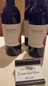 Figgins Estate Red 2012 bottles