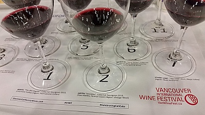 Celebrating California Cabs seminar wines for featured image