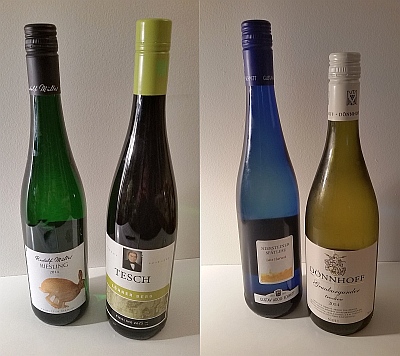 Three Rieslings and a Pinot Gris from Germany