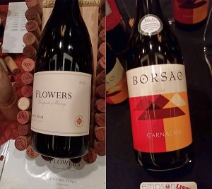 Flowers Pinot Noir and Borsao Garnacha