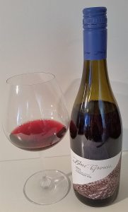Blue Grouse Estate Pinot Noir 2015 and glass