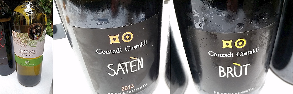 Cantina di Custoza Terre in Fiore, and Contadi Castaldi Brut and Saten sparkling wines