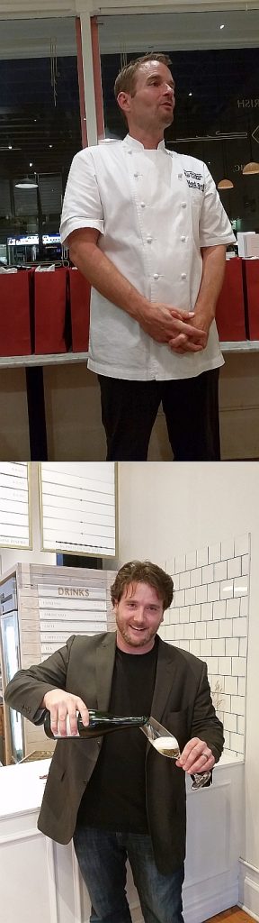 Chef Ned Bell with Joe Luckhurst from Road 13 Vineyards