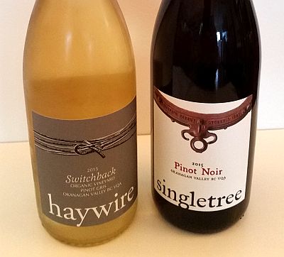 Haywire Pinot Gris and Singletree Pinot Noir 2015