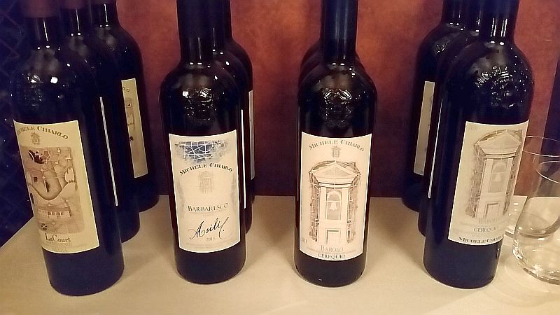 Our Pre-Dinner Wine Tasting of Michele Chiarlo Nizza, Barbaresco, and Barolo DOCG wines