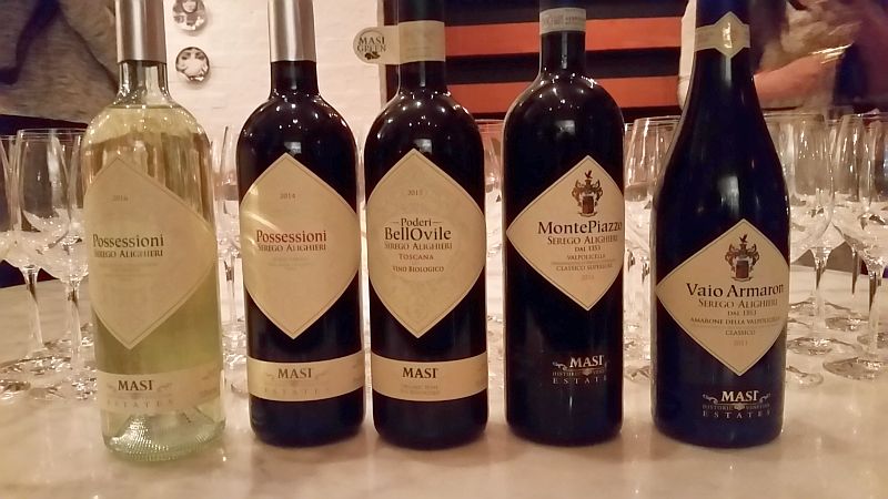 Serego Alighieri wines at Cibo Trattoria dinner