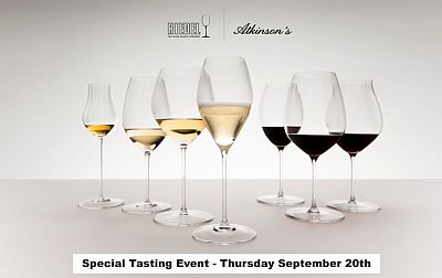 Riedel wine tasting glasses