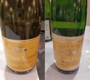 Gustave Lorentz Cremant d'Alsace Brut sparkling and Riesling Reserve 2016