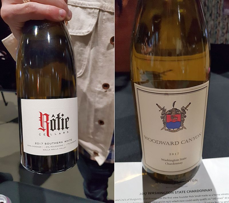 Rotie Cellars Southern White Rhone Blend and Woodward Canyon Winery Chardonnay at Taste WA