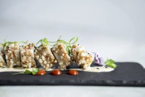 Rice Cracker Crusted Tuna