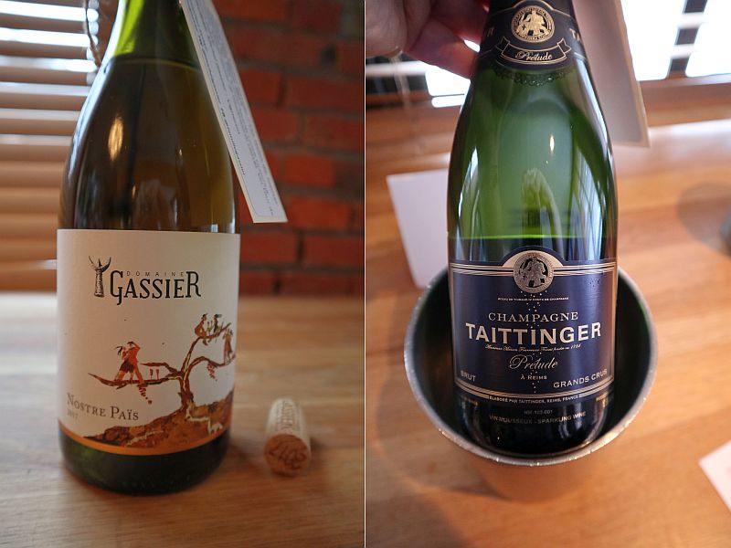 Domaine Michel Gassier Nostre Pais Blanc 2017 and Champagne Taittinger Prelude Grand Crus NV