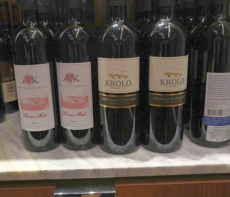 Krolo Crljenak Kastelanski 2016 and Korta Katarina Plavac Mali 2009 wines